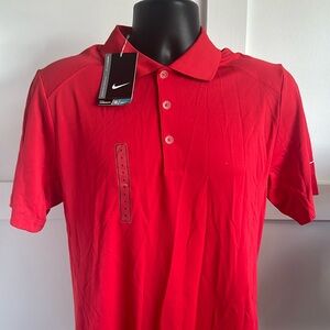 Nike Victory Red Dri Fit golf polo size small new with tags